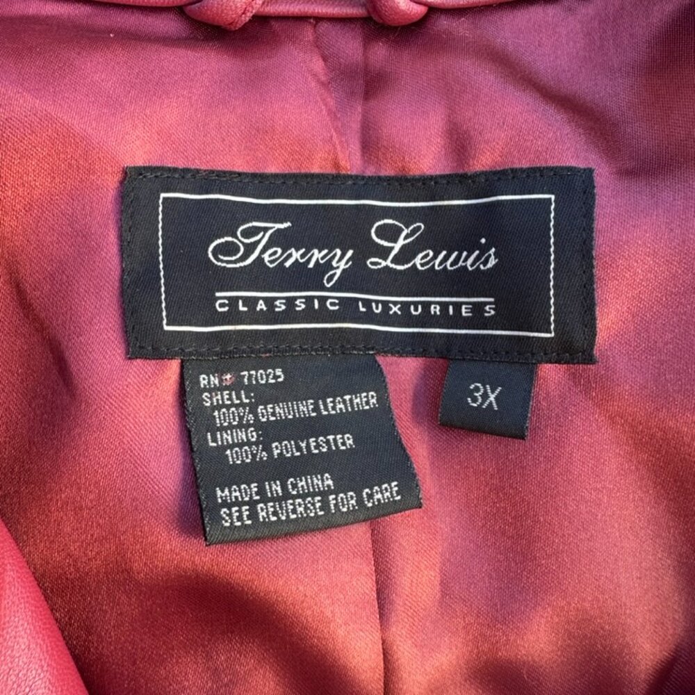Vintage Terry Lewis Leather Zip Jacket Moto Classic – S-XL wear - Picture 7 of 7